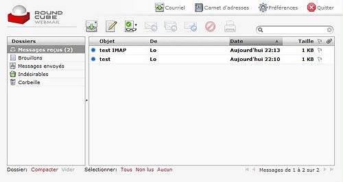 roundcube server settings for outlook